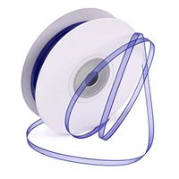 Ben Collection 1/8" X 50 Yard Plain Organza Ribbon Art & Sawing Craft Party Favor Gift Wrapping (Royal)