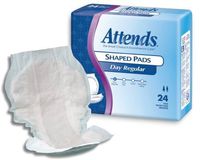 Attends 16813101 Bladder Control Pad Attends Shaped Pads 24.5 Inch Length Heavy Absorbency Unisex Spdr Box Of 25