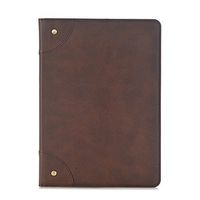 TechCode 10.5 inch iPad Pro Sleeve, Luxury Book Style Folio Case Cover Stand Magnetic PU Leather with Smart Auto Sleep/Wake Feature Case Cover for Apple iPad Pro 10.5 inch (iPad Pro 10.5, Dark Brown)