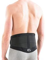 Neo G Back Brace with Power Straps - Support For Lower Back Pain, Muscle Spasm, Strains, Arthritis, Injury Recovery, Rehabilitation - Adjustable Compression - Class 1 Medical Device - One Size - Black