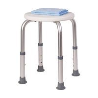 HealthSmart® Extra-Compact Adjustable Shower Stool, 20"H x 6 1/2"W x 6 1/2"D, White