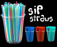 Assorted Neon Sip Straws