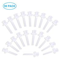 90 Pack Ear Washer Disposable Tips, Replacement Ear Washer Tips- Compatible with Doctor Easy™ Elephant and Rhino and Wax-Rx™ and Migleo™ Ear Washer Bottle Systems