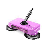 Kaiyitong Sweeper, Sweeping Two-in-one Quality Home Sweeper, Large Load-bearing Closed Push-type Vacuum Cleaner (purple/white/red, 34177cm) Easily respond (Color : White, Size : 34177cm)
