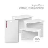 AlphaPass Clamshell Proximity Card for Access Control. Replaces HID 1326 ProxCard II. Standard 26 bit H10301 Format. (100 Pack)