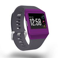 MightySkins Skin Compatible with Fitbit Ionic - Solid Purple | Protective, Durable, and Unique Vinyl Decal wrap Cover | Easy to Apply, Remove, and Change Styles | Made in The USA