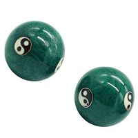1.85'' Cloisonne Health Hand Balls Exercise Stress Balls Craft Collection (Taiji Green, L) …