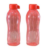 Tupperware Aquasafe Bottle (500Ml) Red, Set Of 2