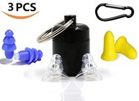 Newly High Fidelity Musician Ear Plugs in Comfortable and Hearing Protection Noise Cancelling Earplugs for Concerts Motorcyclists Loud Events (3 Pair)