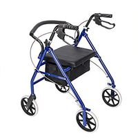 Carkio Steel & Nylon Walker with Wheels Black & Blue,US Shipping
