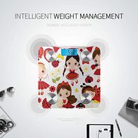 Cute Cartoon Girl with A Ladybug Digital Bathroom Scales Scale Body Fat Smart Weigh Tracks 8 Key Compositions Analyzer Sync with Fitness Apps 400 Lbs