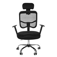 Black Ergonomic Adjustable Office Chair, Ikevan Computer Network Chairs Stool for Student Living Room (Shipping from USA)