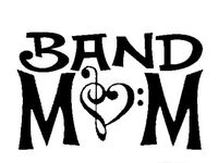 CCI Band Mom Decal Vinyl Sticker|Cars Trucks Vans Walls Laptop| Black |5.5 x 3.5 in|CCI1383