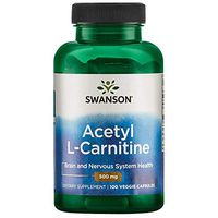 Swanson Acetyl L-Carnitine 500 Milligrams 100 Veg Capsules