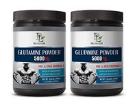 Post Workout Powder - L-GLUTAMINE Powder 5000 MG - PRE & Post Workout - l-glutamine Gluten Free - 2 Cans 600 Grams
