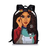 School Bacpack Lightweight Canvas Laptop Backpacks for Men Women Daypacks African Black Girl Rucksack Bookbags