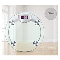 Beautiful girl's shop Electronic Weighing Scale Household Adult Accurate Human Scale Electronic Scales Weight Scale Health Scale Weighing Instrument (Color : Silver)