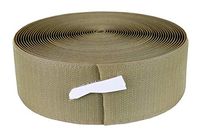 Webbing Back Hook Fastener with 2" Hook, 10 Yard, Tan