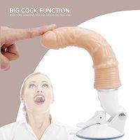 Silicone Massage Super Thick Silicone Soft Stick, Hands-Free Strong Suction Cup -Vibranting D-î-D'L'ô for Women Tight Design