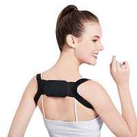 Posture Corrector for Women,Teens & Kids-2019 New Invisible Back Corrector Brace,Clavicle Support & Back Posture Corrector for Women Under Clothes- Fit 17”-28” Chest Circumference(Black, Small)