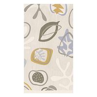 Caspari Kinetic Paper Guest Towel Napkins in Grey, Four Packs of 15