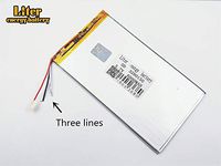 3 Lines 3.7V 6000mAh 3280150 Lithium Polymer Ion Rechargeable Battery Lithium Polymer Li-Po Battery for MP4 GPS MP3 Bluetooth Stereo DIY Gift