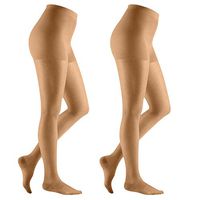 Compression Pantyhose 20-30mmhg for Women Opaque Closed Toe Firm Pressure Medical Compression Pantyhose Support for Varicose Veins Edema Circulation Panty Hose 2 Pairs POPGER