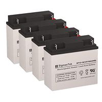12V / 18AH Rechargeable Sealed Lead Acid Battery By Sigmastek (4 Pack)