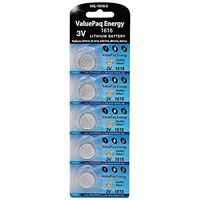 Valuepaq Energy 1616 Lithium Coin Cell Batteries, 5 Pk