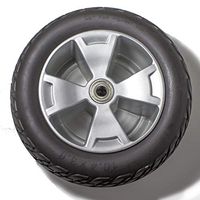 (1) CW840 10.4"x3.6" Front Wheel Black Pride Victory 10 (SC610)