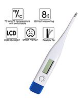 Digital Medical Thermometer (Baby and Adult), Oral and Rectal Thermometer for Children and Babies，Accurate and Fast Readings