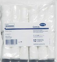 8295330 PT# 80400000 Bandage Gauze LF NS Polyester 4x4.1yd Stretch White 12RL/Bg Made by Hartmann USA by BND- Hartmann USA