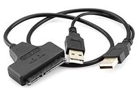 Technotech Technologies USB 2.0 to 2.5" (Laptop Only) SATA 22P Hard Drive Adapter Cable Converter Black
