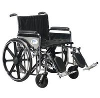 Sentra Heavy Duty Wheelchair - 22" W Desk Arms, Footrests