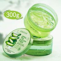 KUWAN Aloe Vera Gel 10 oz, Clear Organic Aloe Vera Gel for Skin Sunburn Relief, DIY Hand Cleaner, Absorbs Rapidly Moisturizing Hair (Green)