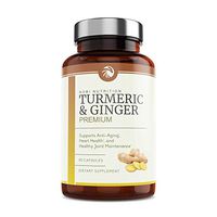 Nobi Nutrition Turmeric Curcumin with Ginger and BioPerine - Back Pain Relief, Joint Support and Anti Inflammatory - Tasteless Black Pepper for Quick Absorption - 90 Vegan Capsules