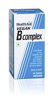 HealthAid Vegan B-Complex Tablets - (Pack of 60 Tablets)