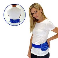 Back & Abdomen Herbal Heating Pad- Natural & Reusable – Lumbar Relief - Hot and Cold Therapy by Nature Creation (Blue Flowers)