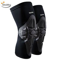 Knee Brace Sleeve - Leg Support Compression Pads for Impact Protection and Performance Sport Training | Great for Tendonitis, Stiff and Sore Muscles and Joints [DR. FIT]