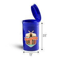 Amsterdam City Netherlands Portable Pocket Medicine Pill Box ID 7736B