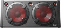 ION Audio Road Warrior | 500-Watt Portable Bluetooth Stereo Speaker System with Twin Lighted Speakers, On-Board FM Radio, Rechargeable Battery and AC / DC Power Inputs