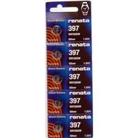 Renata 397 Button Cell watch battery, 5 Batteries