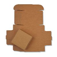 XLPD 100PCS White Mini Natural Kraft Brown Box Black Cartons Small Soap Box Package Gift Packing Boxes Embalagem Crafts Caixa DIY Box Kraft Paper 3.7x3.7x2cm