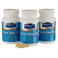 BLUESPRING Pure Emu Oil Gel Caps3 Piece