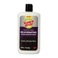 Scotch-Brite Scratch-Free Rejuvenating Glass Cooktop Polish, Leaves a Brilliant Shine, 12 Ounces, 1 Bottle