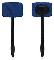 Gorilla Windshield Washer Wand with 2 Form Fitting Reusable Microfiber Cloths