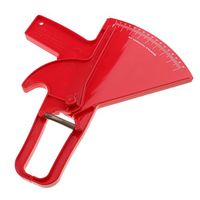 Body Mass Tape Measure Fat Calipers Tester Fitness Gym Keep Health Fitness - Red