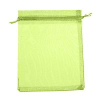 50 Pcs Organza Jewelry Gifts Drawable Box Wedding Gift Candy Mini Pouch Bag - Olive 9cm by 12cm Ameesi