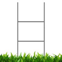 VIBE INK Heavy Duty Metal H-Stakes H Frame Wire Stakes - Yard Sign Stake - Use with 4mm Corrugated Signs (50, 24" Tall)