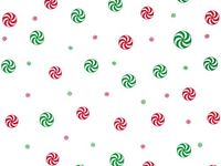 Pack Of 1, 30" X 100' 1.0 Mil Peppermint Red & Green Christmas Print Cello Rolls Made In USA
